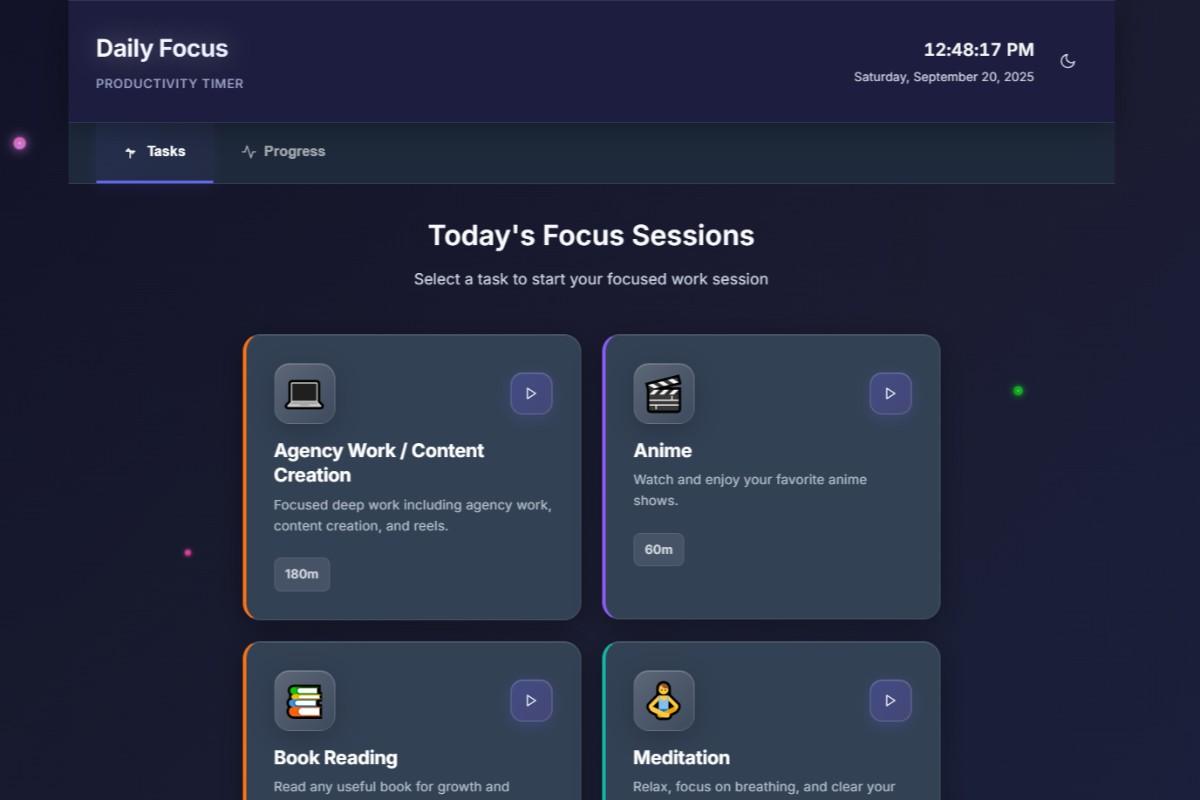 Web Project Dashboard